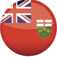 Ontario Flag button